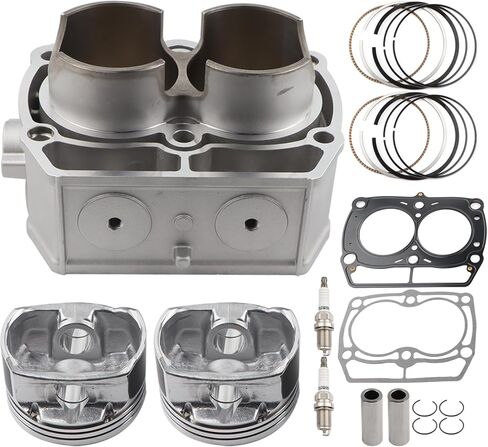 80mm أسطوانة مكبس طوقا طوقا أعلى نهاية إعادة بناء مجموعة متوافقة مع Polaris Sportsman 800 Ranger 800 RZR 4 800 RZR Crew 800 2005-2014 Twin Cylinder in Kuwait