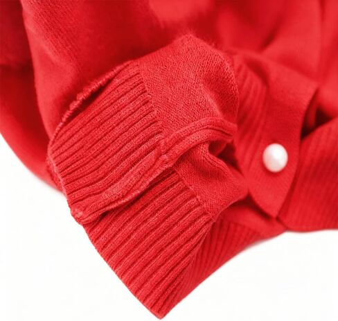 Girls Cardigan Long Sleeve Button Front Sweater Winter Heart Knit Outfits Kids Colorful Rainbow Sweaters Baby Coat 2-7 Years in Kuwait