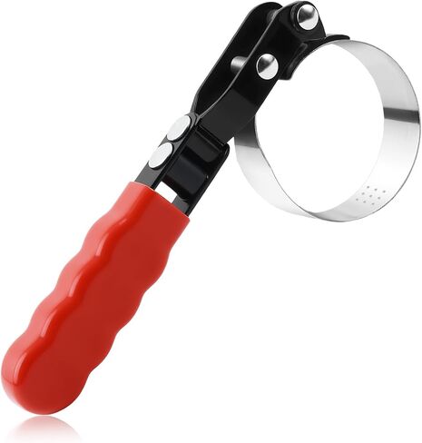 Adjustable Oil Filter Wrench,180° Swivel Small Oil Filter Wrench with Non-Slip Handles,Portable Oils Filters Removal Tool as Car Repair Tools for Filters 2-3/8" To 2-3/4" in Saudi Arabia