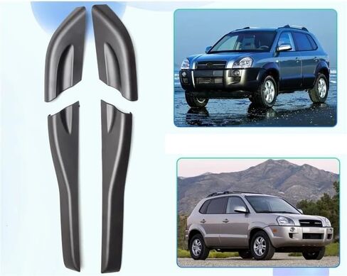 AU34-4PCS RAILS RALS RACK RACK COVER SHEW متوافقة مع HYUNDAI TUCSON 2004-2008 in Kuwait
