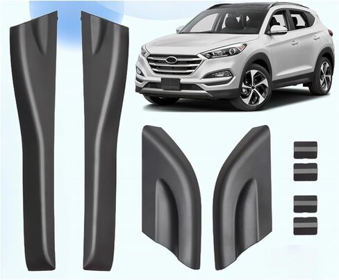 AU34-4PCS RAILS RALS RACK RACK COVER SHEW متوافقة مع HYUNDAI TUCSON 2004-2008 in Kuwait