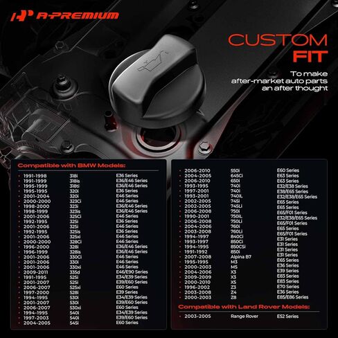 A-Premium Engine Engine OIL CAP CAP CAP متوافق مع BMW 318I 318TI 320i 323i 325I 328CI 328I 330I X5 525I 528I 530i 540i 545i 550i x3 740i 745i 750i 645ICI 650I Z4 in Kuwait