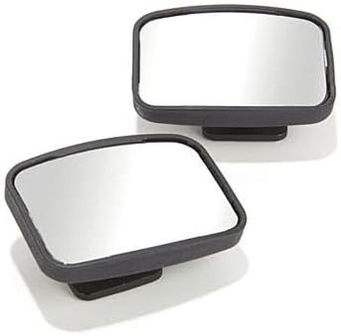 Rearview Convext Blindspot Mirror, 2' x 3" Glass Mirror, Universal Swivel Mount Attachment for Car (2pc Sm) in Saudi Arabia