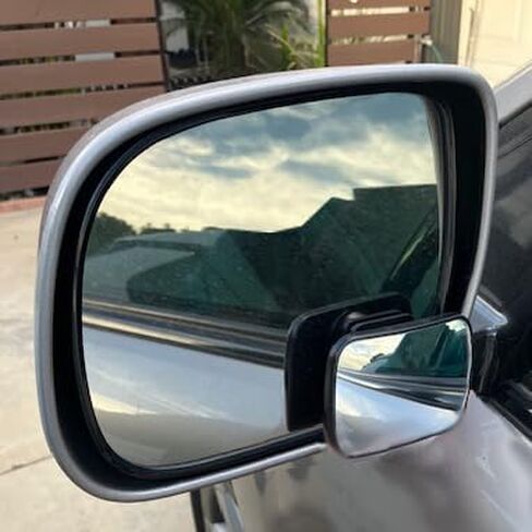 Rearview Convext Blindspot Mirror, 2' x 3" Glass Mirror, Universal Swivel Mount Attachment for Car (2pc Sm) in Saudi Arabia