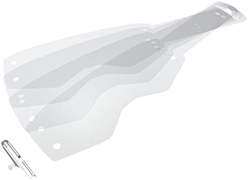 Scott Works Prospect/Fury Tear-offs Lam with Sealing Tape 2x7 PK Unisex-Adult Off-Road Goggles Accessories - Clear/One Size in Saudi Arabia