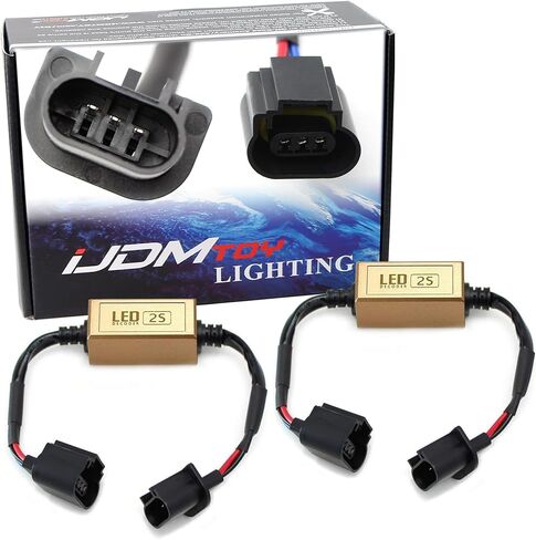 iJDMTOY H13 9008 Replacement Bulb Size LED CAN-Bus Anti Flicker Resistor Canceller Decoders (Plug-In-Play) in Saudi Arabia