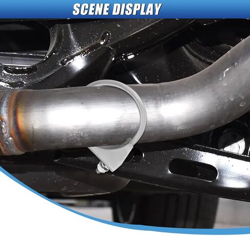 مشبك عادم U-bolt 3 بوصة ، مقطع عادم كاتم الصوت الحديد المجلفن الصدأ ، شماعات مشبك عادم السرج الشاقية العالمية للأنابيب (76 مم/3inch) in Saudi Arabia