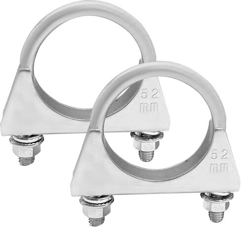 مشبك عادم U-bolt 3 بوصة ، مقطع عادم كاتم الصوت الحديد المجلفن الصدأ ، شماعات مشبك عادم السرج الشاقية العالمية للأنابيب (76 مم/3inch) in Saudi Arabia