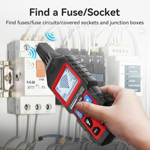 NF-826 Underground Wire Locator, Buried Wire Tracer Cable Locator Circuit Breakers, fuses, Wires, Short Circuits, Open Circuits for Dog Fence Cables Irrigation Control Wires,Tone Generator Kit in Kuwait