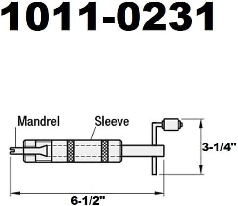 HHIP 1011-0216 Threading Wire Insert Installation Tool, 5/16-18 Insert Thread in Saudi Arabia