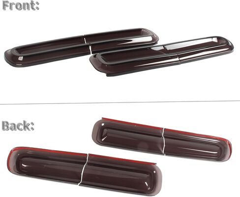 Tail Light Covers Guards Compatible with Dodge Challenger 2015-2023 GT/RT/Scat Pack/SRT 392/ Hellcat/SXT, Smoked Black Rear Light Protective Cover Guards Trim Set Exterior Accessories in Saudi Arabia