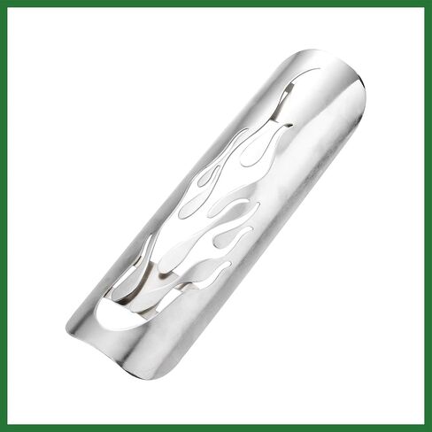 Motoforti 1set Universal Motorcycle Head Heat Heat Pipe Pipe Shield Guard Guard Muchfler Protector for Harley Flame Silver Tone Long-Lastering in Saudi Arabia