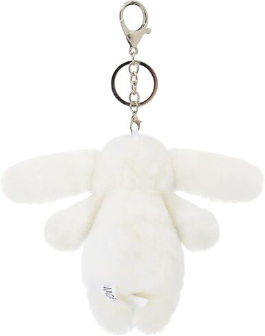 Cute 3.5" Bunny Bag Charm, Fluffy Rabbit Plush Keychain Purse Decoration, Great Gift for Women Girls in Kuwait