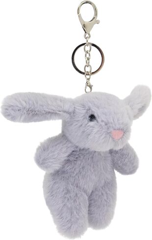 Cute 3.5" Bunny Bag Charm, Fluffy Rabbit Plush Keychain Purse Decoration, Great Gift for Women Girls in Kuwait