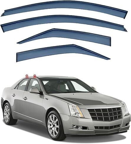 انحراف الرياح الرياح للسيارة من أجل كاديلاك CTS MK2 2008-2013 ، تنحرف درع النافذة الجانبية للحرس المطرقة المطرس على الملاءمة in Saudi Arabia