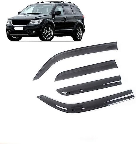 Car Wind deflectors Car Wind Deflectors for Dodge Journey 2008 2009 2010 2011 2012 2013 2014 2015 2016, Deflector Shield Side Window Sun Rain Guards Visor Stick-on Fitment in Saudi Arabia