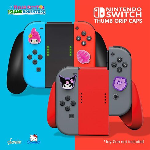 Sonix x Sanrio Silicone Thumb Grip Caps for Joy-Con | Compatible with Nintendo Switch/Switch Lite/OLED | 4 pcs - Kuromi and My Melody in Kuwait