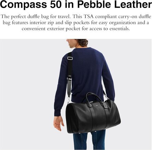 Coach Men's Compass Bag 50, Black in Saudi Arabia