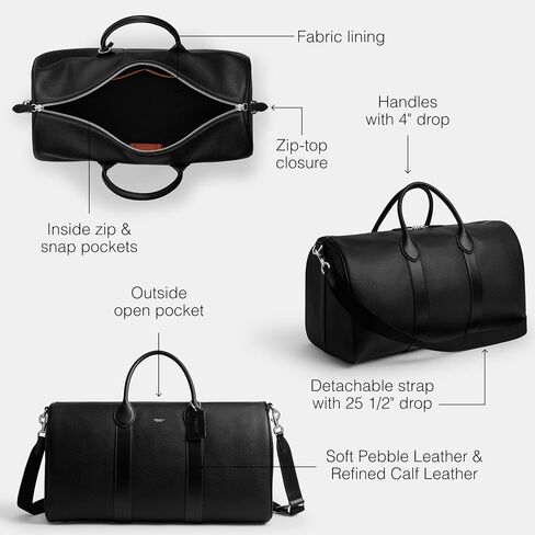 Coach Men's Compass Bag 50, Black in Saudi Arabia