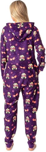 Harry Potter Womens' Wizarding World Luna Lovegood Glasses Chibi Footless Sleep Union Suit in Saudi Arabia