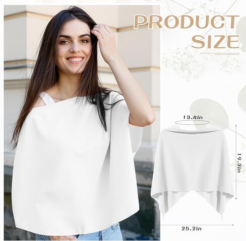 Women Poncho Sweater Sweater محبوكة شال مقطوعة Wrap خفيفة الوزن وشاح تنوع رأس العنق القصير لفصل الشتاء الخريف in Kuwait