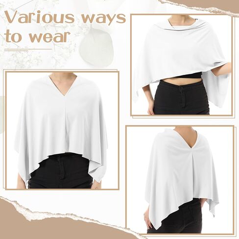 Women Poncho Sweater Sweater محبوكة شال مقطوعة Wrap خفيفة الوزن وشاح تنوع رأس العنق القصير لفصل الشتاء الخريف in Kuwait