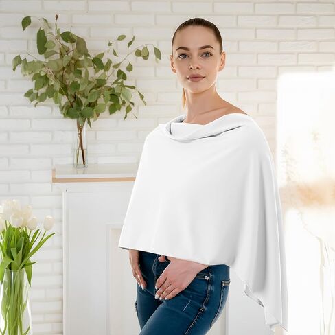 Women Poncho Sweater Sweater محبوكة شال مقطوعة Wrap خفيفة الوزن وشاح تنوع رأس العنق القصير لفصل الشتاء الخريف in Kuwait