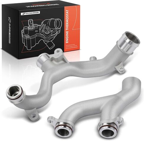 A-Premium 2PC Coolant Pipe Compatible with Land Rover - Range Rover 2015, Discovery 2017-2020, LR4 2014-2016, Range Rover Sport 2016-2020 in Saudi Arabia