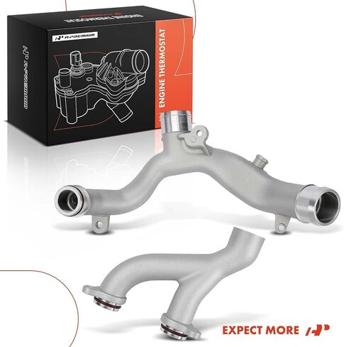 A-Premium 2PC Coolant Pipe Compatible with Land Rover - Range Rover 2015, Discovery 2017-2020, LR4 2014-2016, Range Rover Sport 2016-2020 in Saudi Arabia