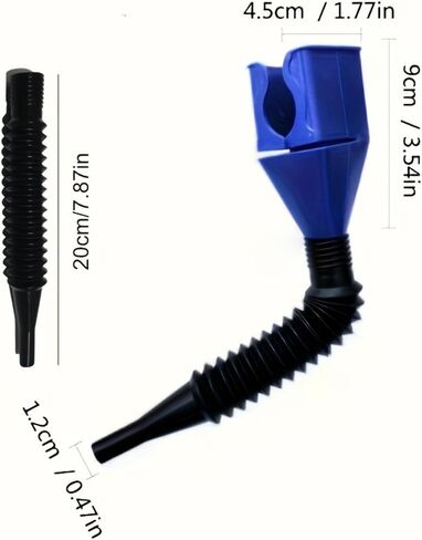 Retractable Auto Fuel Funnel - Flexible Hose, Hands-Free, Spill-Proof & Leak-Proof for Car, Motorcycle, Petrol, Diesel, Water & Oil in Saudi Arabia