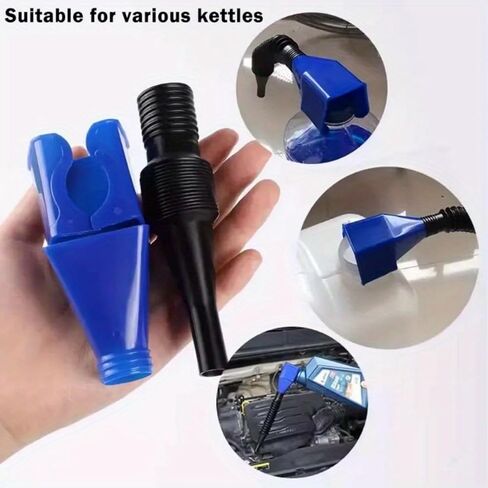Retractable Auto Fuel Funnel - Flexible Hose, Hands-Free, Spill-Proof & Leak-Proof for Car, Motorcycle, Petrol, Diesel, Water & Oil in Saudi Arabia