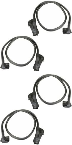 2 Set of - Door Weatherstrip Rubber Seals for Chevy for Corvette 1990-1996 Assembly in Saudi Arabia