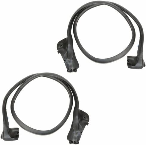 2 Set of - Door Weatherstrip Rubber Seals for Chevy for Corvette 1990-1996 Assembly in Saudi Arabia