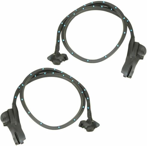 2 Set of - Door Weatherstrip Rubber Seals for Chevy for Corvette 1990-1996 Assembly in Saudi Arabia