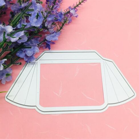 1 Pcs Flourish Lace Pocket Cutting Dies Stencils,DIY Scrapbooking Artist Metal Cutting Dies Scrapbooking Album Emboss Paper Craft Die Cut Card Make Stencil Die Template 145x103mm in Kuwait