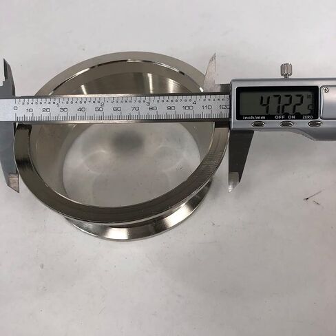 4" I.D. to 3.5" I.D. Heavy Duty Mold Seamless V-Band Flange Adapter 1.5" Height Made of Mild Steel in Saudi Arabia