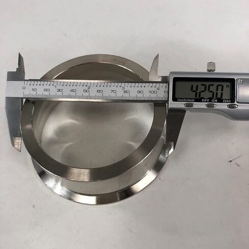 4" I.D. to 3.5" I.D. Heavy Duty Mold Seamless V-Band Flange Adapter 1.5" Height Made of Mild Steel in Saudi Arabia