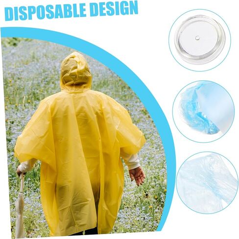 Totority Poncho Men Rain Coat في الهواء الطلق معطف المطر هود بونتشو المطر الكبار سترة المطر الطويل مقاوم للماء غطاء in Saudi Arabia