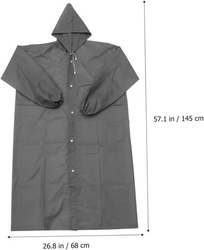 Sosoport Raincoat Rain Ponchos for Adults Ladies Clear Women Cover Long Waterproof Jacket Rain Jacket Gear in Saudi Arabia