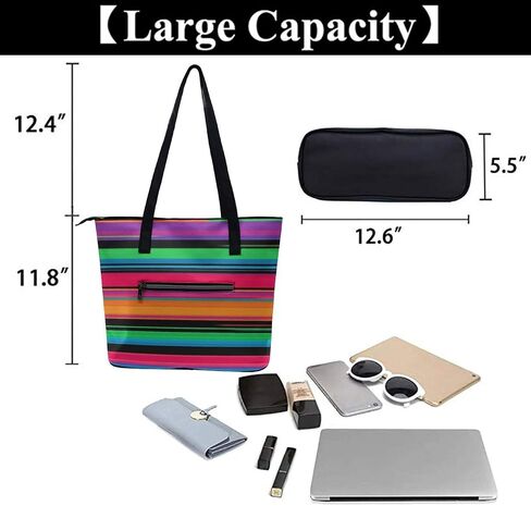 Leather Tote Bag for Women Men, Shoulder Bags Easy to Carry, Handbags for Shopping in Saudi Arabia