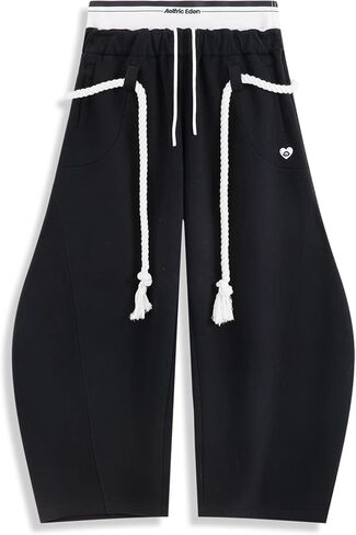 Aelfric Eden Super Baggy Barrel Sweatpants Womens Double Waist Wide Leg Sweatpants Casual Pants Trousers in Saudi Arabia