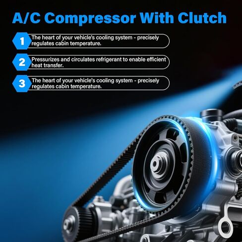 NEW Air Conditioner AC Compressor w/Clutch Compatible with 2012-2017 Toyota Camry, 2011-2013 Highlander, 2011-2016 Sienna, 2012-2018 ES350 3.5L, 2010-2015 RX350 3.5L in Kuwait
