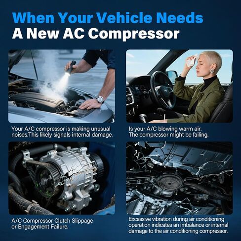 NEW Air Conditioner AC Compressor w/Clutch Compatible with 2012-2017 Toyota Camry, 2011-2013 Highlander, 2011-2016 Sienna, 2012-2018 ES350 3.5L, 2010-2015 RX350 3.5L in Kuwait