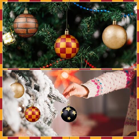 Syhood 12 Pcs 2.4'' Cartoon Story Christmas Ball Ornaments Christmas Story Tree Balls Foam Hanging Decor Theme Inspired Cow Cloud Pattern Christmas Party Supplies for Party Home Decor in Saudi Arabia