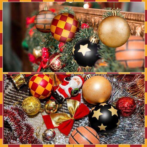 Syhood 12 Pcs 2.4'' Cartoon Story Christmas Ball Ornaments Christmas Story Tree Balls Foam Hanging Decor Theme Inspired Cow Cloud Pattern Christmas Party Supplies for Party Home Decor in Saudi Arabia