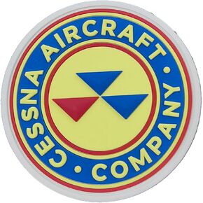 Cessna® Company PVC Shoulder Patch - with Hook and Loop, 3", Officially Licensed in Saudi Arabia