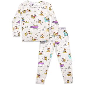 Bellabu Bear Garfield Rayon من بيجامات الخيزران من قطعتين للبنين والبنات in Kuwait