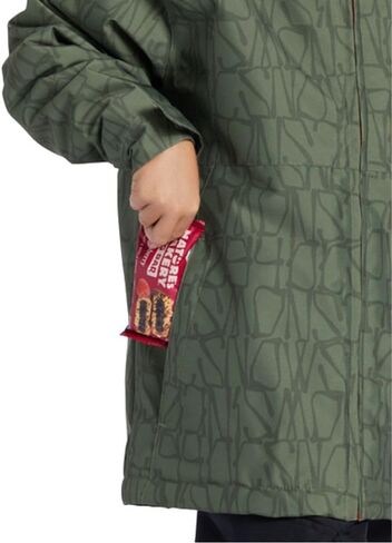 DC Shoes Youth Full -Zip Snowboard Jacket - أساس طباعة سترة الشباب | المعايير ، 16/x-large in Saudi Arabia