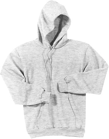 Port & Company Tall Fleece Pullover Hooded Sweatshirt Ash Gray Large Tall in Saudi Arabia