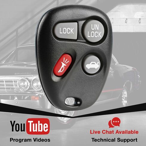 Car Key Fob Keyless Entry Remote fits Chevy Camaro/Pontiac Firebird Trans Am 1998 1999 2000 2001 2002 (16245100-29) in Saudi Arabia